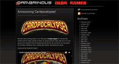 Desktop Screenshot of blog.gambrinous.com